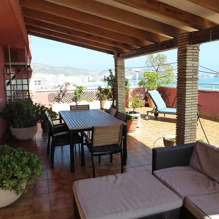 Espectacular Terraza Y Vistas En 1A Linea De Playa Appartement Cullera Buitenkant foto