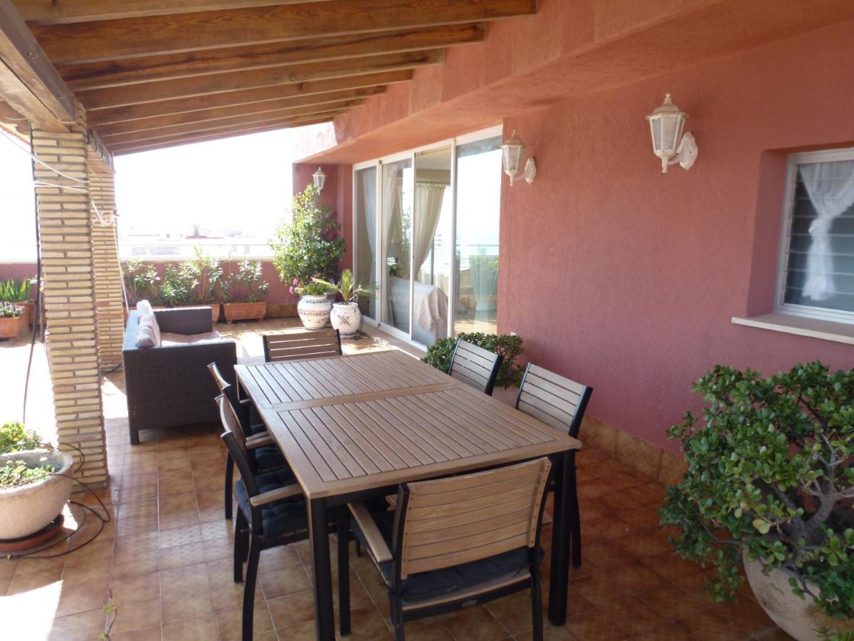Espectacular Terraza Y Vistas En 1A Linea De Playa Appartement Cullera Buitenkant foto