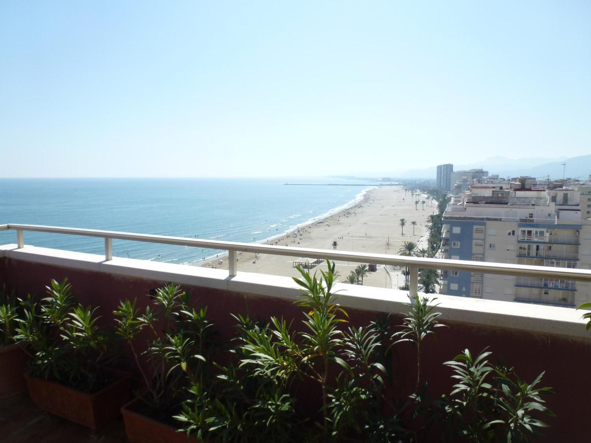 Espectacular Terraza Y Vistas En 1A Linea De Playa Appartement Cullera Buitenkant foto
