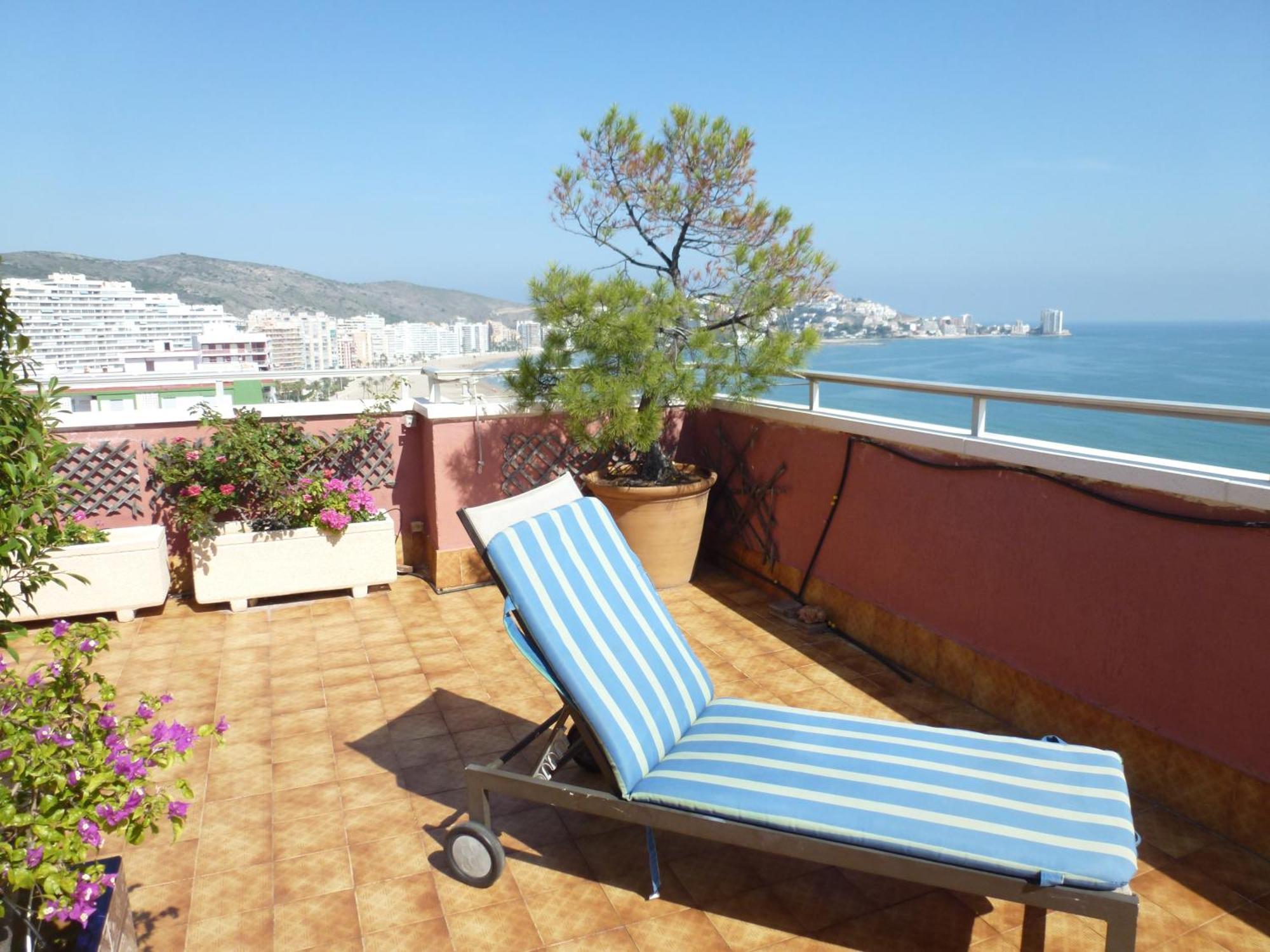 Espectacular Terraza Y Vistas En 1A Linea De Playa Appartement Cullera Buitenkant foto